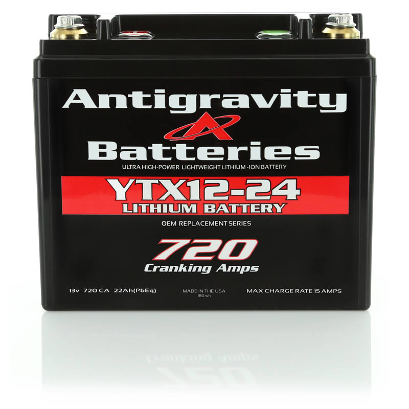 アンチグラビティ 2輪車/パワースポーツ用 YTX12-24互換 リチウムバッテリー (AG-YTX12-24)