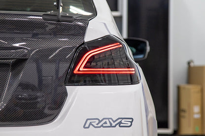 OLM Spec CRテールライト（スモークレンズ・ブラックベース）- 2015-2021 スバル WRX & STI