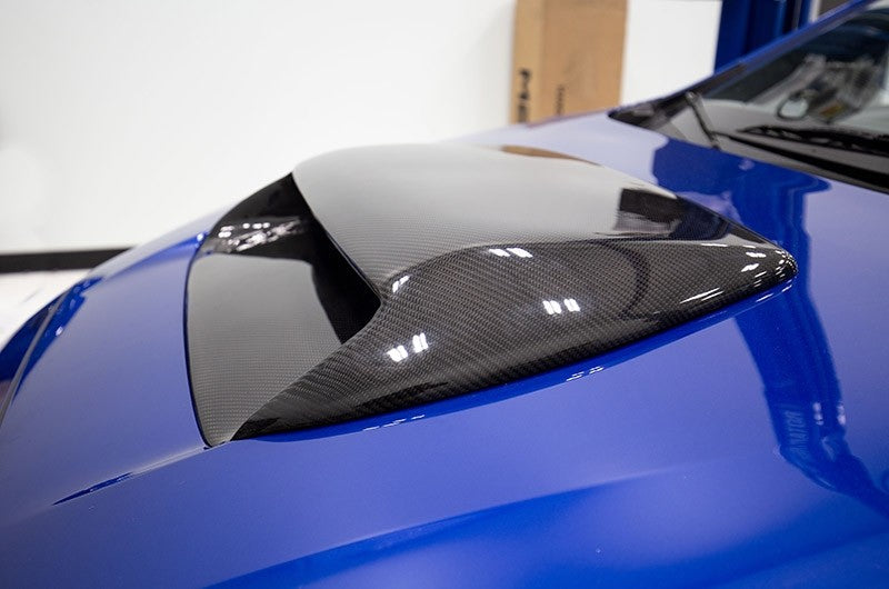 OLM オーバーサイズ カーボンファイバー フードスクープ - 2015年以降 WRX / STI用