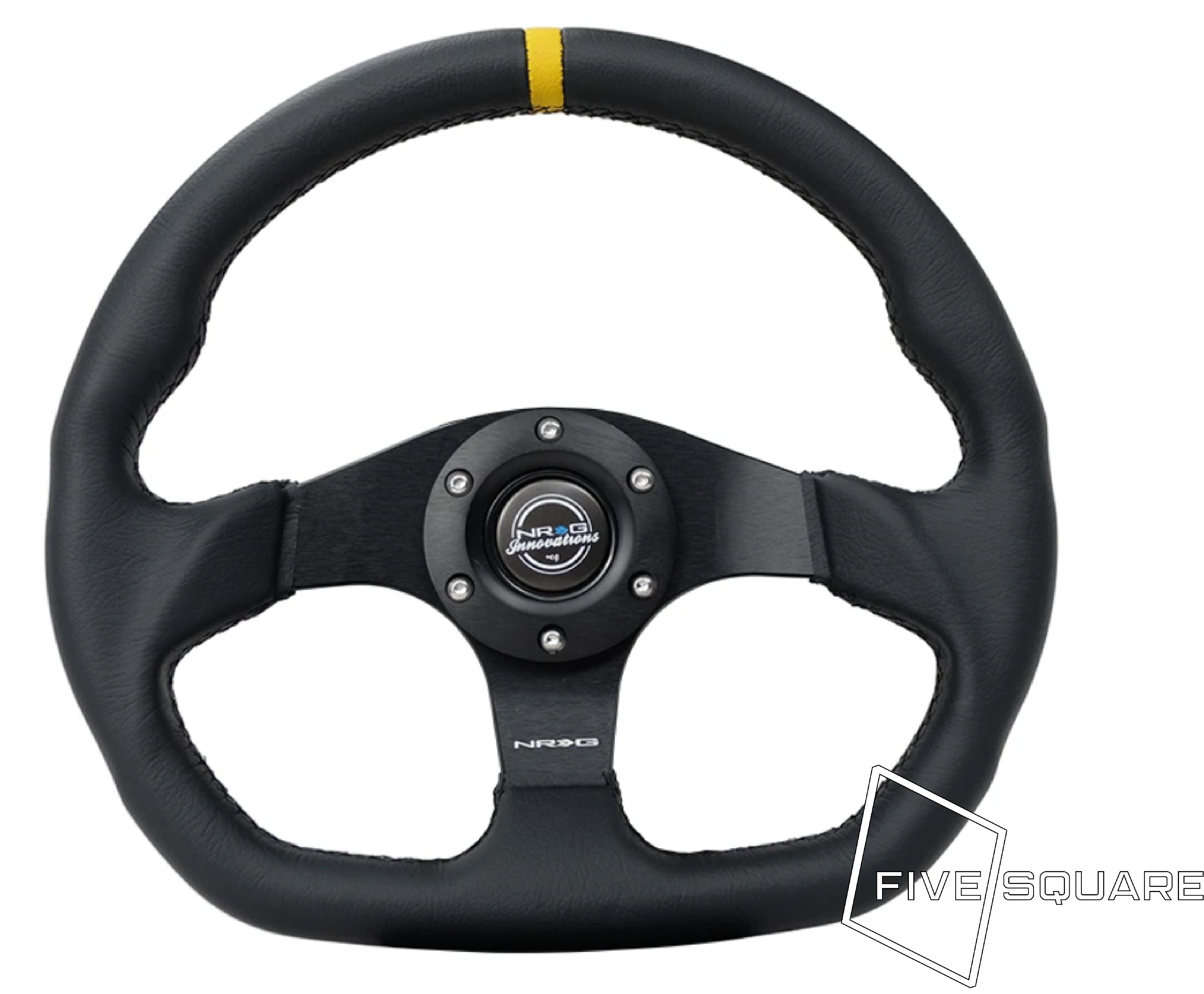 NRG Innovations ステアリング NRG Innovations フラットボトムステアリングホイール - レザー